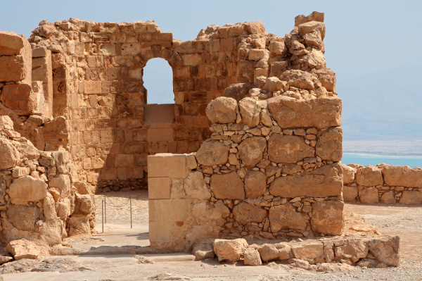 orken murvaerk faestning ruiner israel bjerg