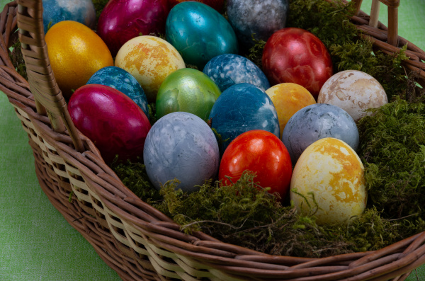 easter, , colored, painted, eggs, in - 28238194