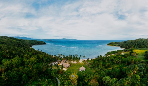 luftfoto af kitesurf minduro resort balatasan
