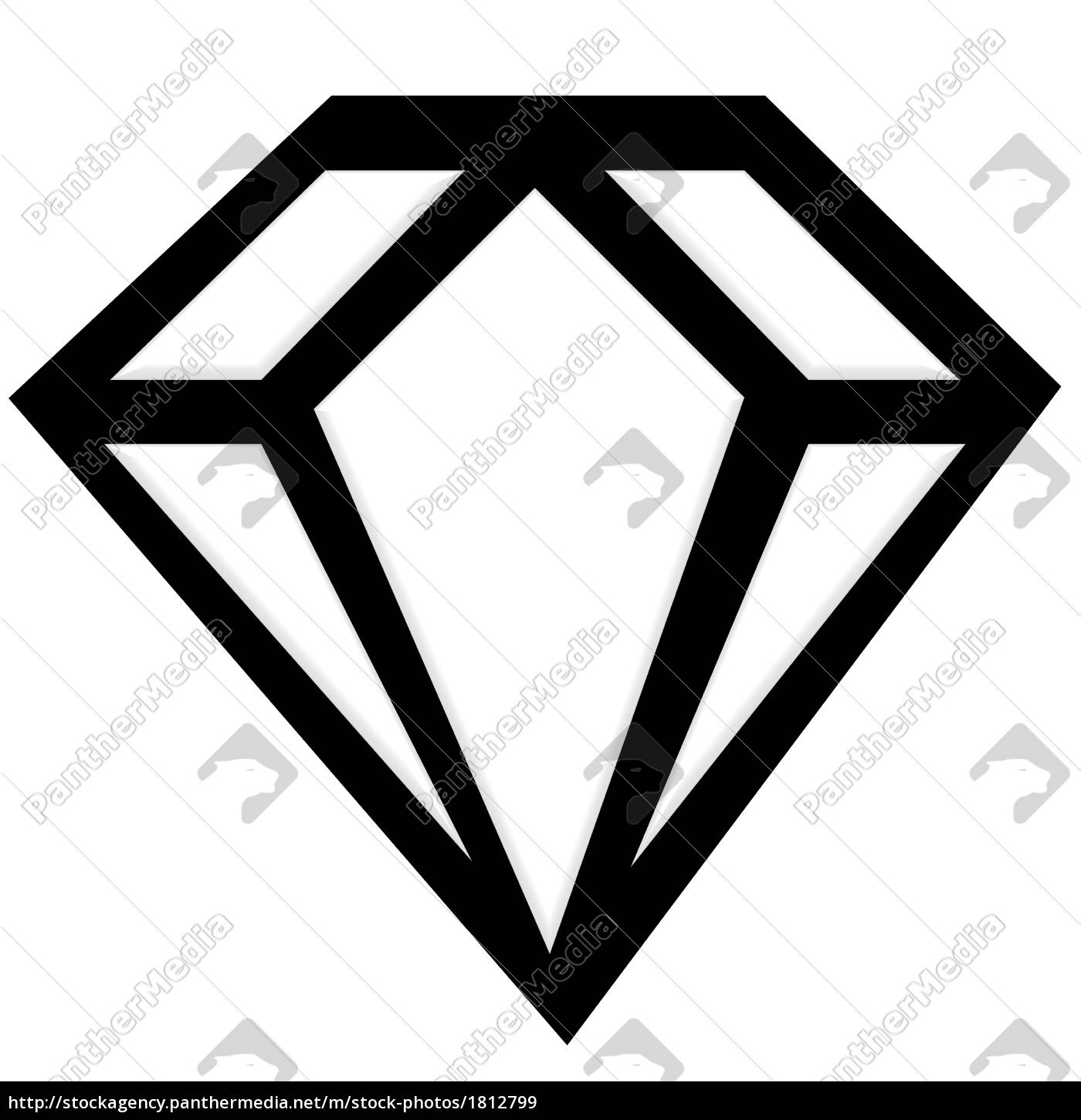 Diamant Symbol Royalty Free Image Panthermedia Billedbureau