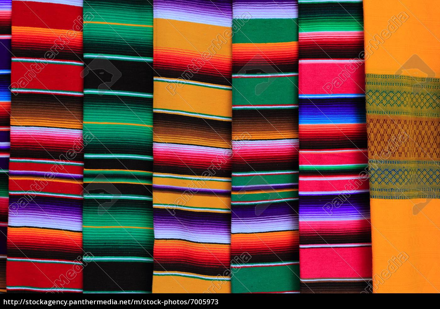 forholdet Landbrug hjerne mexicansk serape stof farverige mønster tekstur - Royalty Free Image  #7005973 | PantherMedia Billedbureau