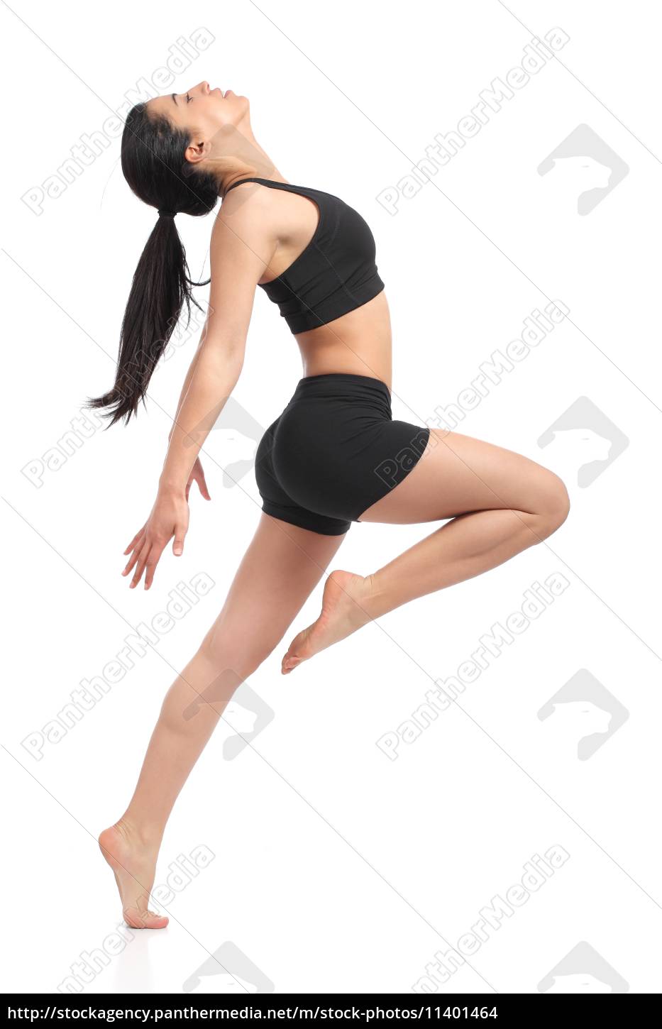 fitness kvinde dans laver aerobe øvelser - Stockphoto #11401464 | PantherMedia Billedbureau