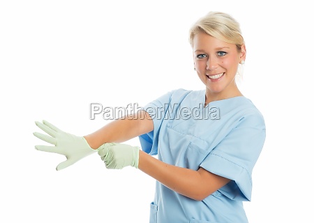 Himmel Kvadrant episode sygeplejerske med latex handsker - Royalty Free Image #11821177 |  PantherMedia Billedbureau