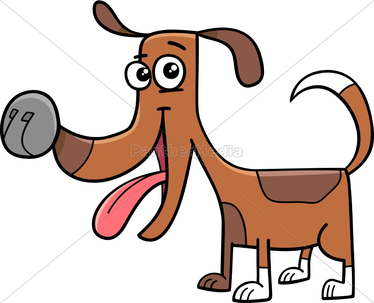 Aktiv flise parfume sjov hund tegneserie illustration - Stockphoto #14599725 | PantherMedia  Billedbureau
