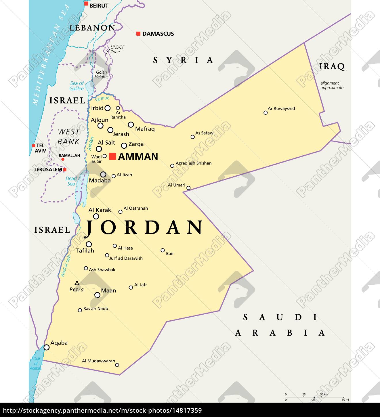 daytime Gummi Stol jordan politisk kort - Royalty Free Image #14817359 | PantherMedia  Billedbureau