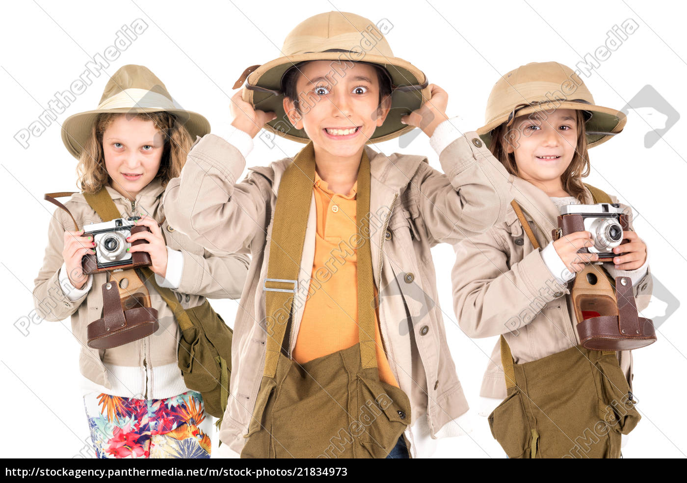 Panter Undertrykke velgørenhed Børn i safari tøj - Royalty Free Image #21834973 | PantherMedia Billedbureau