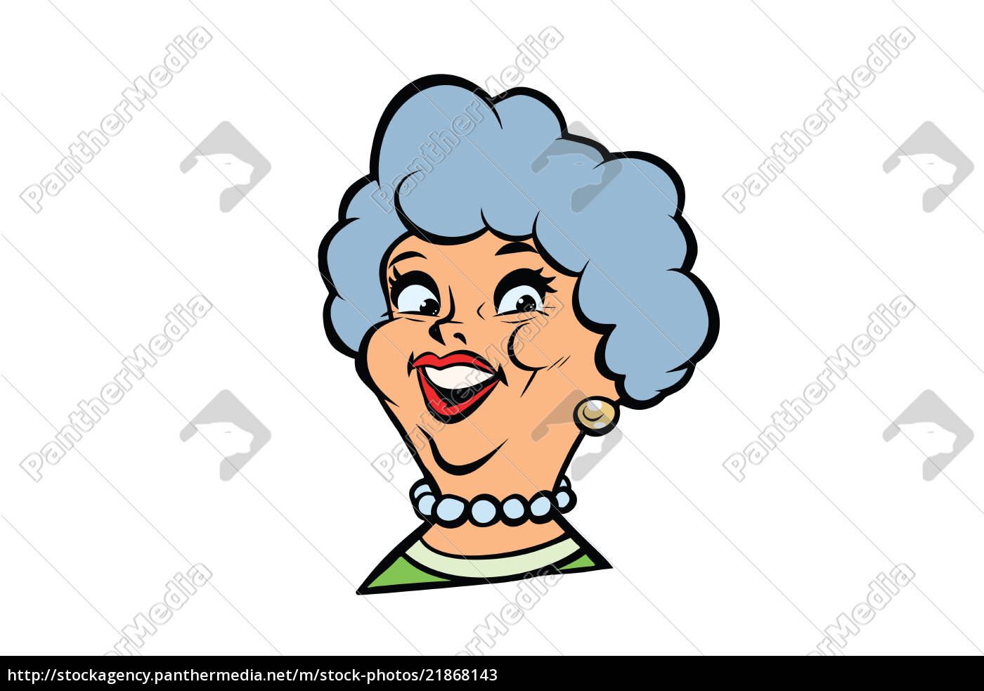 Funny Voksen Kvinde Fashionable Bedstemor Portraet Stockphoto 21868143 Panthermedia Billedbureau