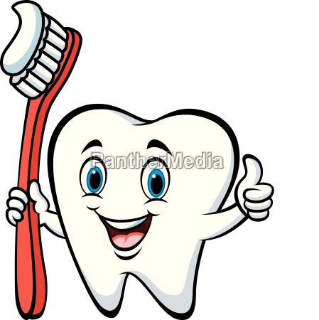 cartoon tand bedrift tandbørste og - #24940520 | PantherMedia Billedbureau