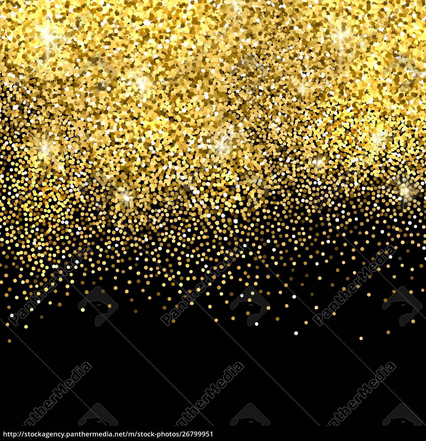 Guld glitter . Guld gnistre på sort - #26799951 | PantherMedia Billedbureau