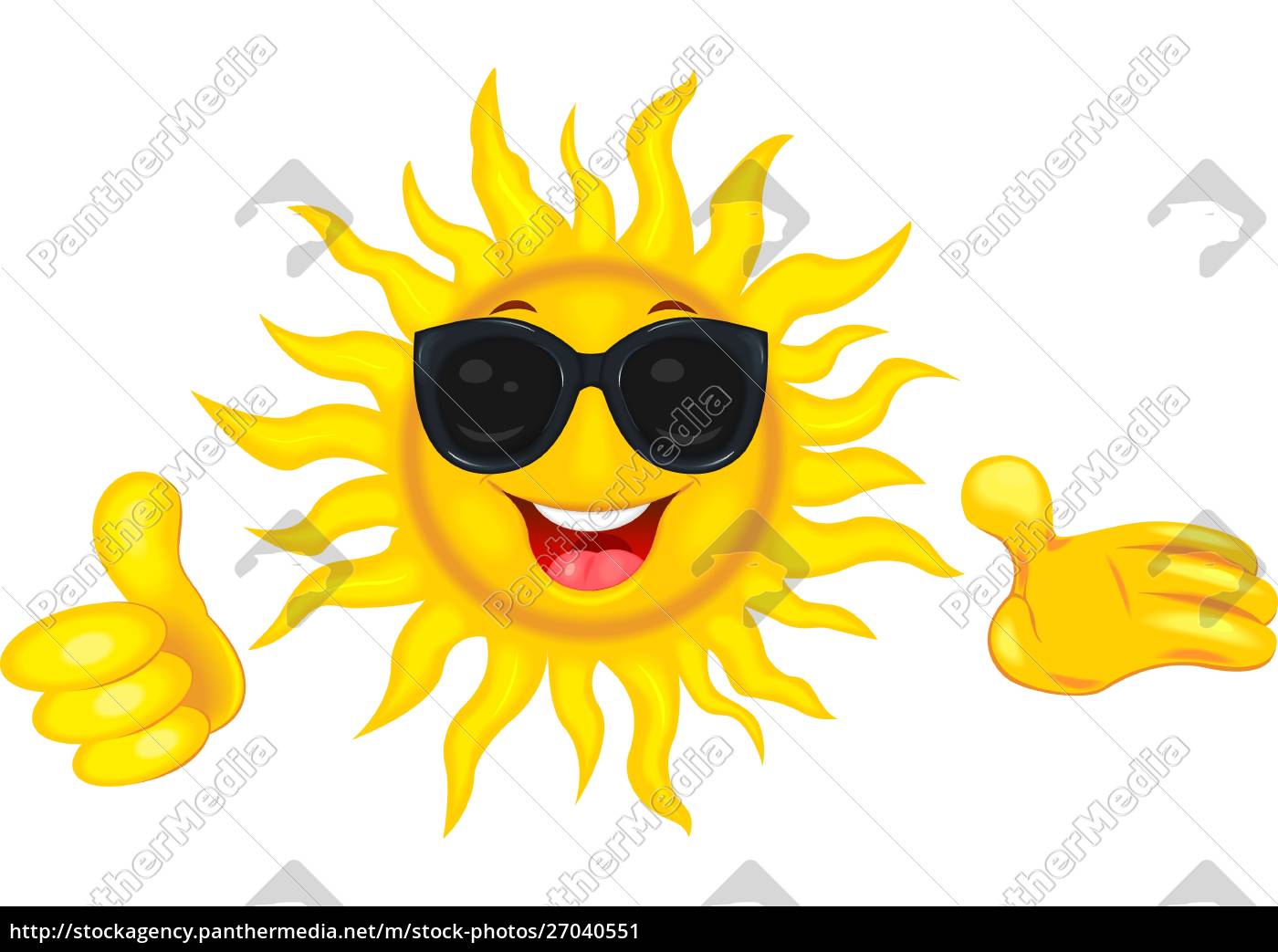Holde petulance mager Glad sol i solbriller - Stockphoto #27040551 | PantherMedia Billedbureau