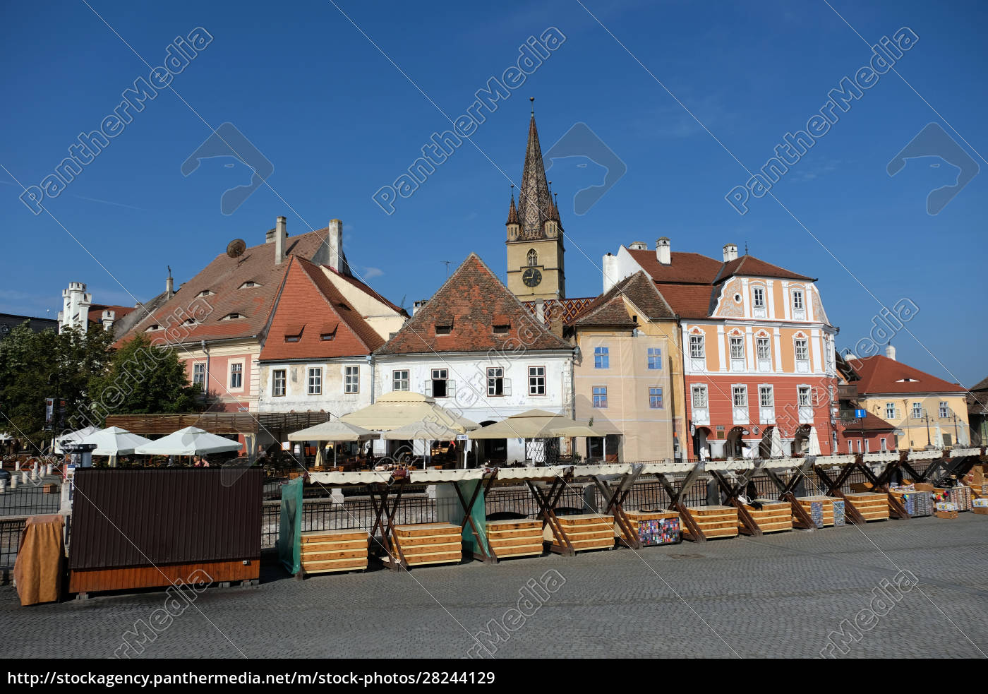 Sibiu (hermannstadt) Large Market Stock Photo, Picture and Royalty